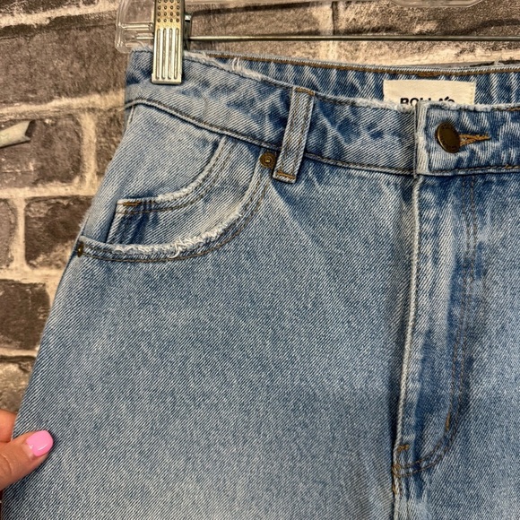 Rolla’s dusters hi rise slim jeans distressed medium wash - Picture 3 of 11